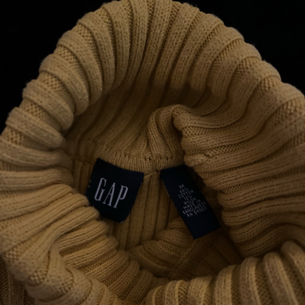Vibrant Yellow thick turtleneck sweater